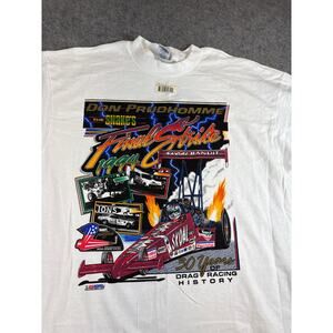 Vintage Don Prudhomme Snake Final Strike 1994 Racing Shirt Mens White USA XL
